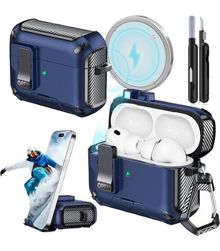 JOREMX for AirPods Pro 3 Case (2025) with Phone Stand,（with