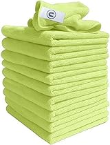 DCS Microfibre Cleaning Cloth Yellow 40x40cm Pack of 10 Ultra Soft