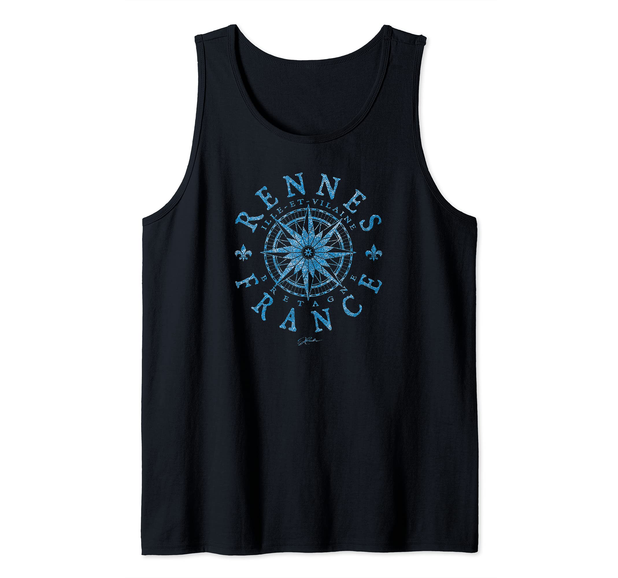 JCombs: Rennes, Brittany, France, Compass Rose Tank Top