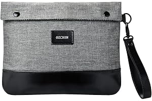 OZCHIN Smell Proof Bag with Lock – Activated Carbon Fiber Smell Proof Container with Combination Lock, Airtight Zipper, Odor Proof Case for Travel, Daily Use, Gifts Ideas 11 X 8 Inch (Gray)
