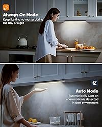 5-Pack Under Cabinet Lighting, Upgraded 2200mAh