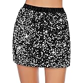 Century Star Sequin Skirt Girls Sparkly Elastic Waist Glitter Kids Metallic Fall Outfits Dacne for Cold Weather