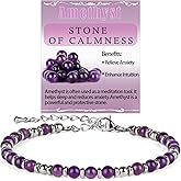 LPBeads Beaded Bracelets for Women Energy Gemstone Charm Jewelry Adjustable Bracelet Gifts for Mom, Daughter, Wife, Friends, Bestie