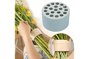 PAOEIOV Spiral Ikebana Stem Vase Holder - New 2024 DIY Bouquet Twister Flower Floral Arrangement Holder for Vases Decor (Green, 19 Hole)
