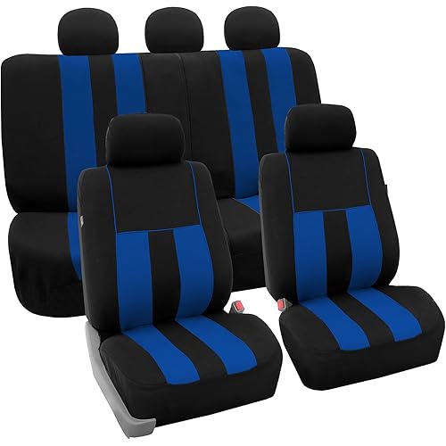 FH Group FB036BLUE115 Seat Cover (Airbag Compatible and Split Bench Blue)