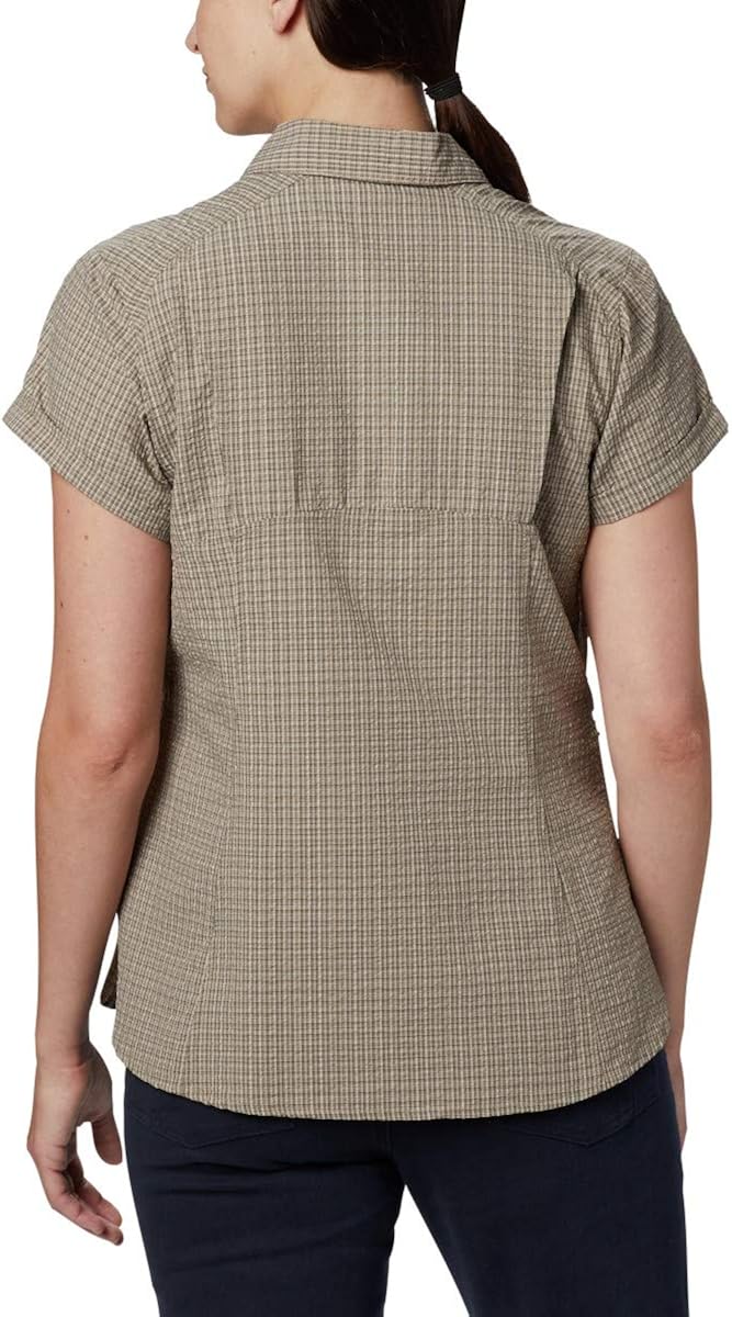 Columbia Women's Silver Ridge Novelty Short Sleeve Shirt, Moisture Wicking : Clothing
