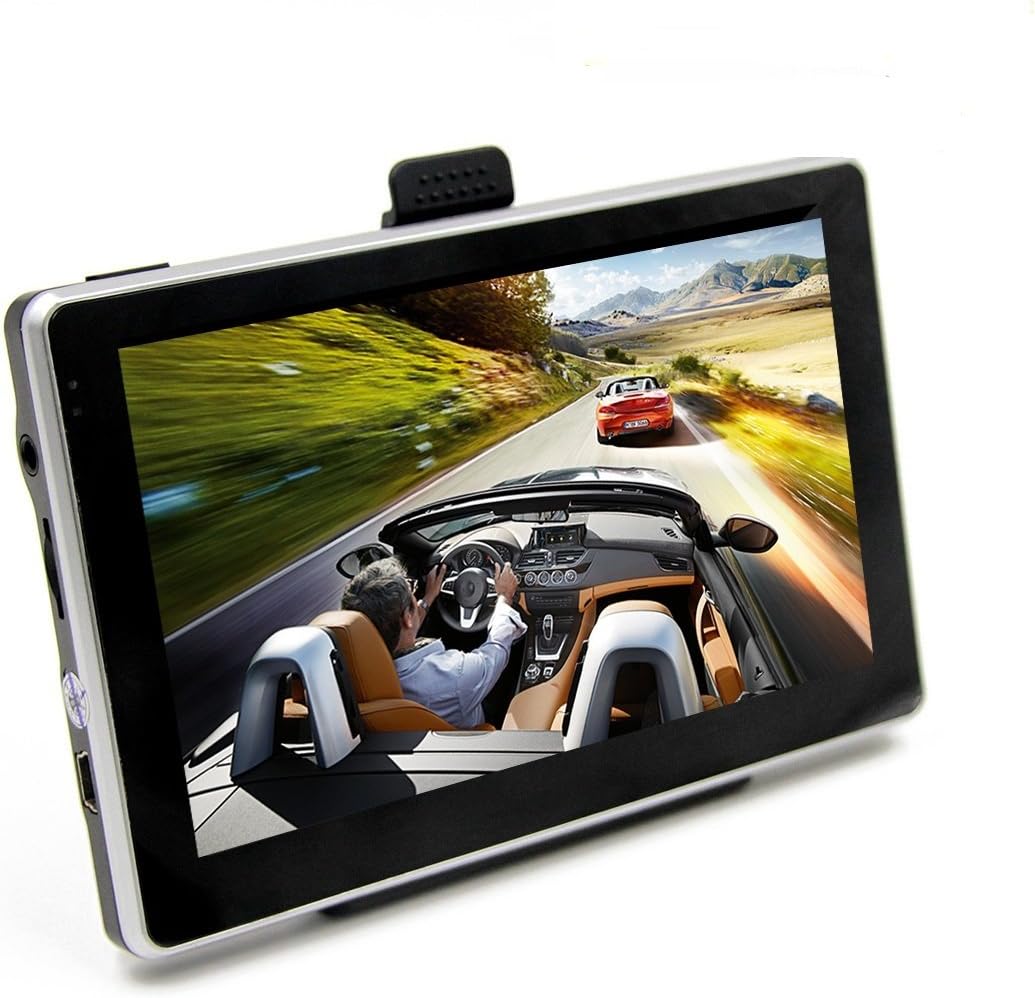 GPS Navigator, OUMAX GP70HD V3.0 7.0inch GPS Navigation System with Turn-by-Turn Directions, Preloaded USA, Canada, Mexico Maps and Speed Limit Alert ยจC Black/8GB Flash Memory/HD Display