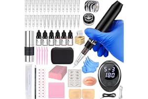 Eyebrow Microblading Tattoo Gun Kit, Semi-Permanent Eyebrow Tattoo Kits for Microblading Supply, Professional Complete Makeup
