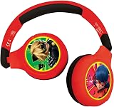 Lexibook Miraculous Ladybug 2-in-1 Bluetooth Kids Headphones HPBT010MI