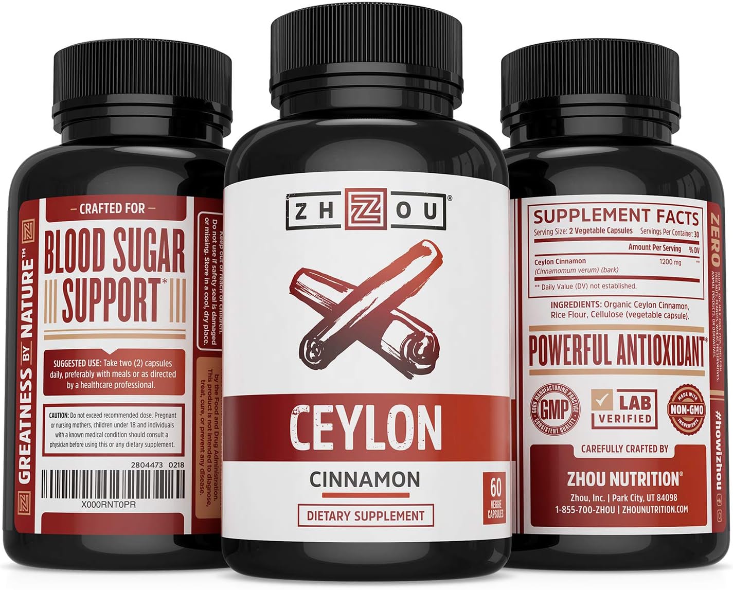Ceylon Cinnamon Capsules Designed to Support Blood Sugar, Heart