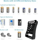 DLYFULL Universal Battery Tester with LCD Display for AA AAA 9V CR2032 CR123A view 2