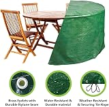 ADEPTNA Heavy Duty Round Patio Table Cover 140x94cm Protects All Weather view 3