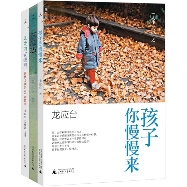 Amazon Com 龙应台 人生三书 目送亲爱的安德烈孩子你慢慢来 套装共3册理想国出品 Chinese Edition Ebook 龙应台 Kindle Store