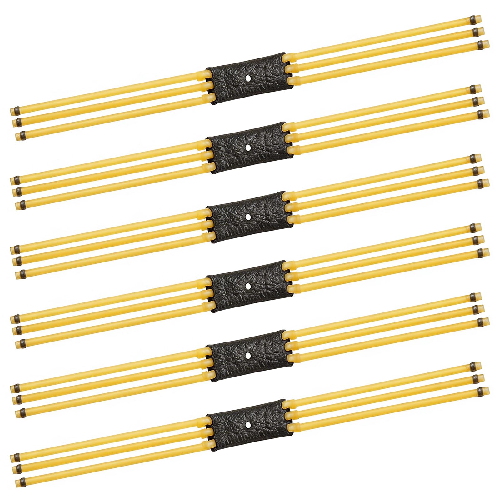 JUHONNZ Catapult Bands,6 Pcs 6-Strips Slingshot Rubber Bands Sling Shot Elastics Hunting Slingshot Replacements