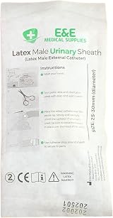 E&E Medical 5X External Catheter Men 30mm + Fixing Strap Latex view 7