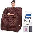pardise Portable Personal Sauna 2L Home Steam Sauna Tent Folding Indoor Sauna Spa for Therapeutic Relaxation Detox with Remot