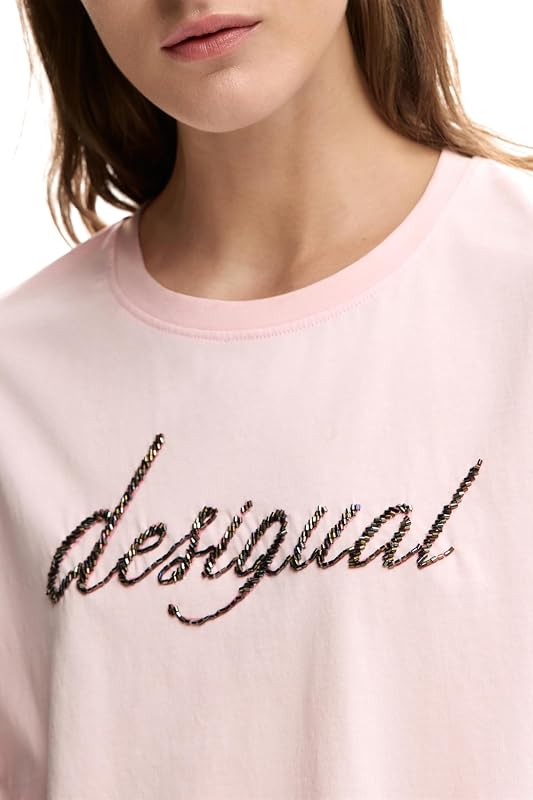 Maglietta a Maniche Corte della Collezione Donna, Rosa, XS