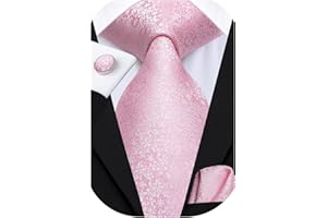 Dubulle Mens Tie Set Solid Paisley Silk Striped Necktie for Men with Cufflinks Tie and Pocket Square