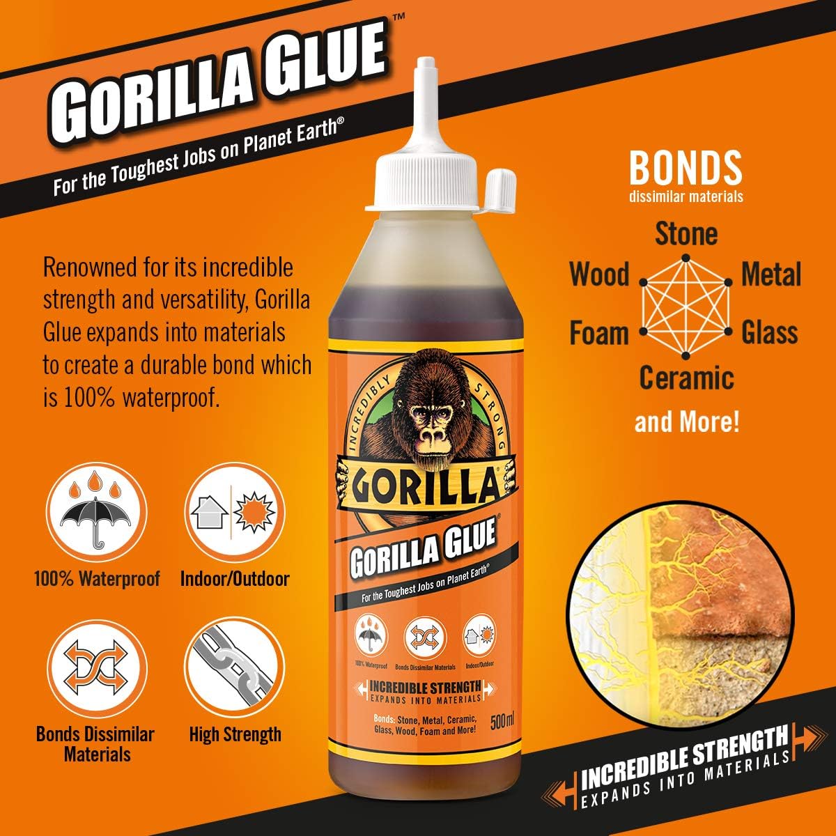 Gorilla Glue 115ml, Yellow - Image 3