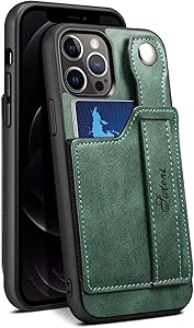 Case for iPhone 12 Pro Max 5G 2020 6.7 PU Leather Card Holder Soft Fashion Kickstand Shockproof Protective Shell Women Men Birthday Gift