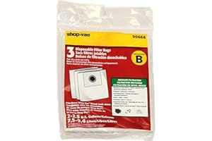 Shop Vac Corporation Paper Bag, Type B All Around Qam70 3 Pk