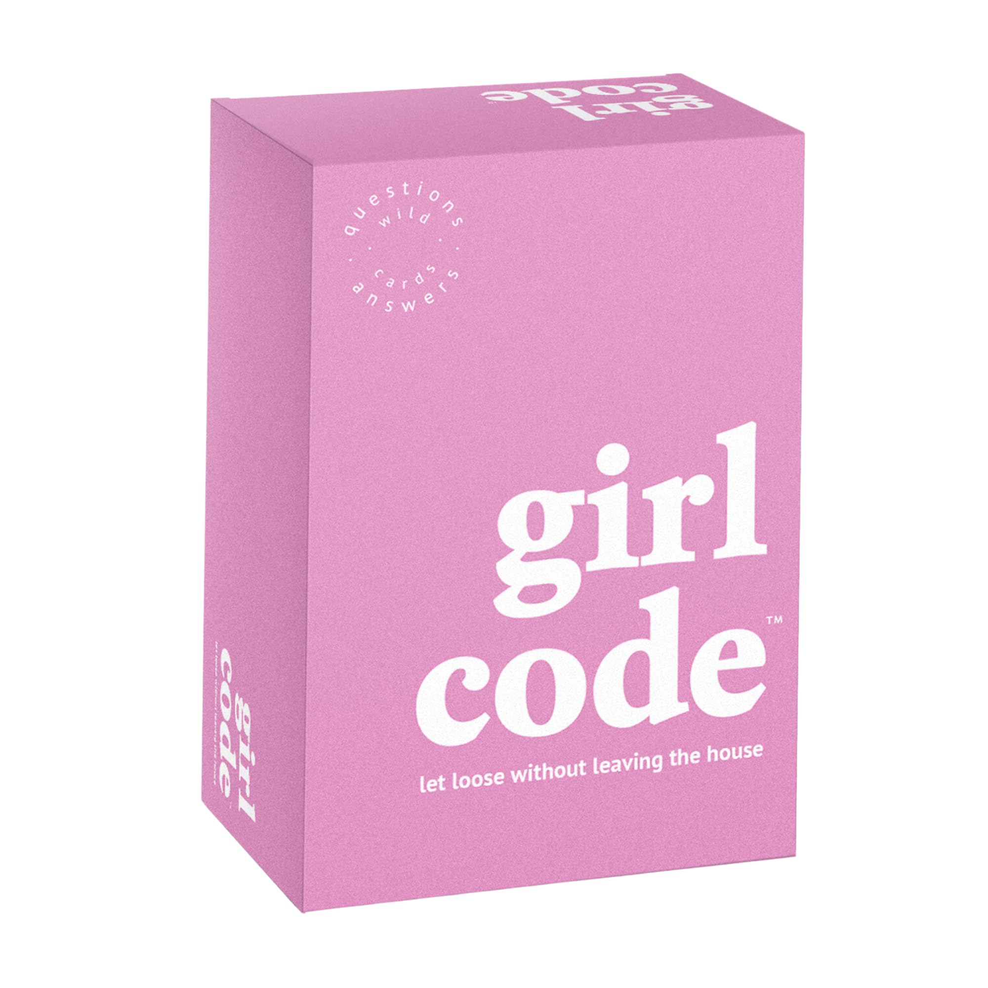 Photo 1 of (21+ Girl Code Party Game with 275 Hilarious Q&A Cards Written by Women for Girls Night, Bachelorette Parties, Galentines - for Ages 17+, 2+ Players, 30-60 Minute Playtime, by Fitz