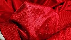 Pico Textiles 1 Yard – Red Polyester Football