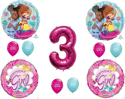 Amazon Com Fancy Nancy Balloons 3rd Birthday Party Decorations