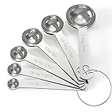 TILUCK Stainless Steel Measuring Spoons Set,Coffee