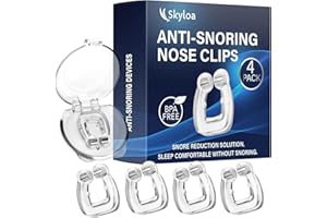 SKYLOA Anti Snoring Devices, Silicone Magnetic Snore Stopper, Anti Snoring Nose Clip, The Professional Stop Snoring Solution for Men and Women, 4pcs