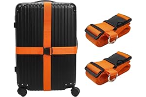 Orgthin Luggage Straps - Convert Car Seat into Stroller, 2pcs Car Seat Belt for Luggage and Airplane