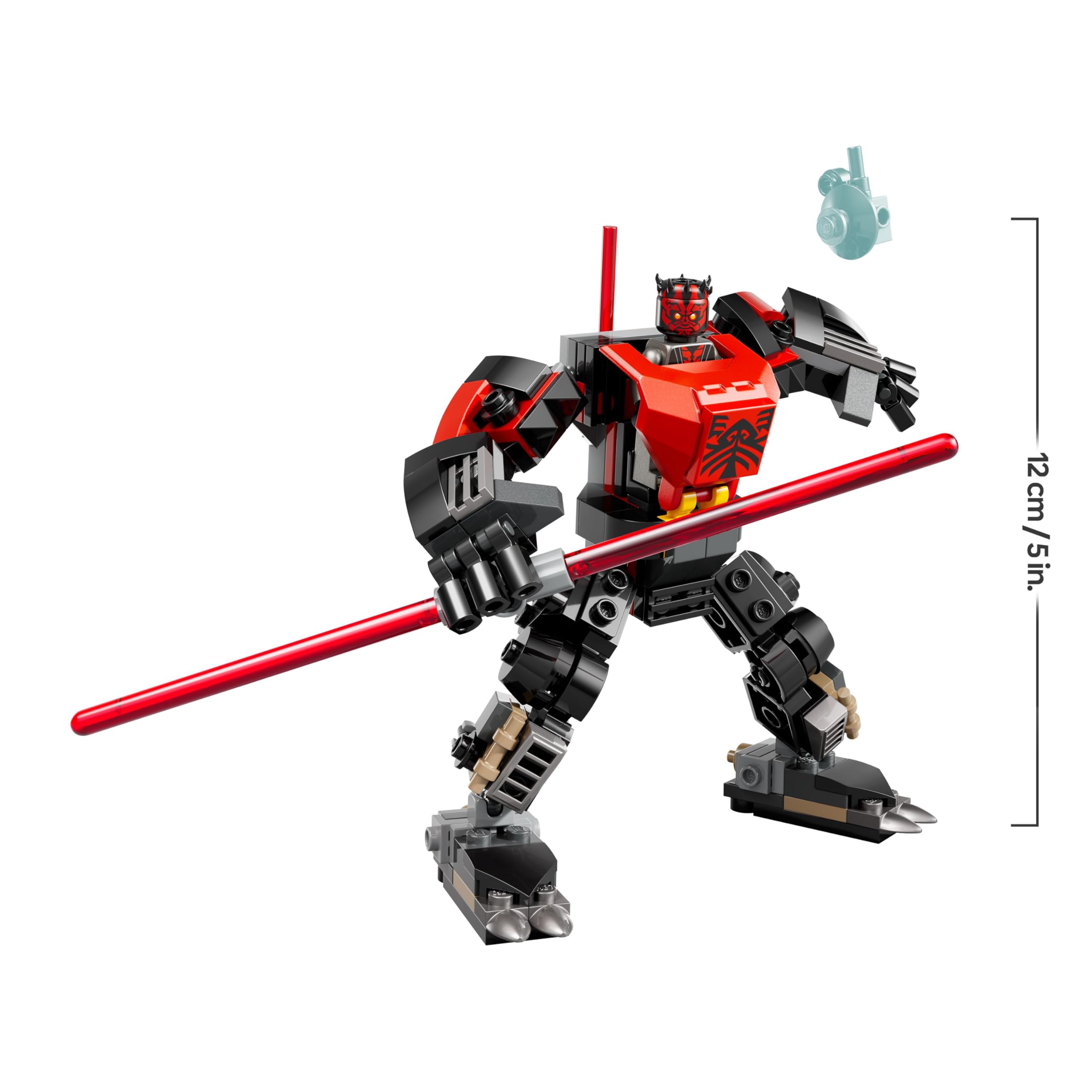 LEGO Star Wars 75411 Darth Maul Mech Bauspielzeug - Spiel- und Ausstellungsfigur mit doppelklingigem roten Lichtschwert und Mini-Figur - Geschenk für Jungen ab 6 Jahren und Fans von The Clone Wars 7