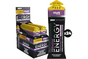 NewTrition Extra Strength Energy Shot 250mg Caffeinated Energy Shot | B-Vitamins & Amino Acids | Long Lasting | Sugar Free | 2-FL OZ | 24-Count (Grape)