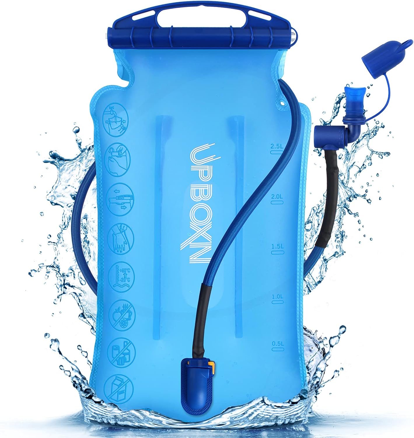 UPBOXN Hydration Bladder 3L Water Reservoir, BPA Free Leak Proof Water Storage Bladder Bag, Taste Free Hydration Pack Replacement for Outdoor Hiking Camping Biking Backpacking : Sports & Outdoors