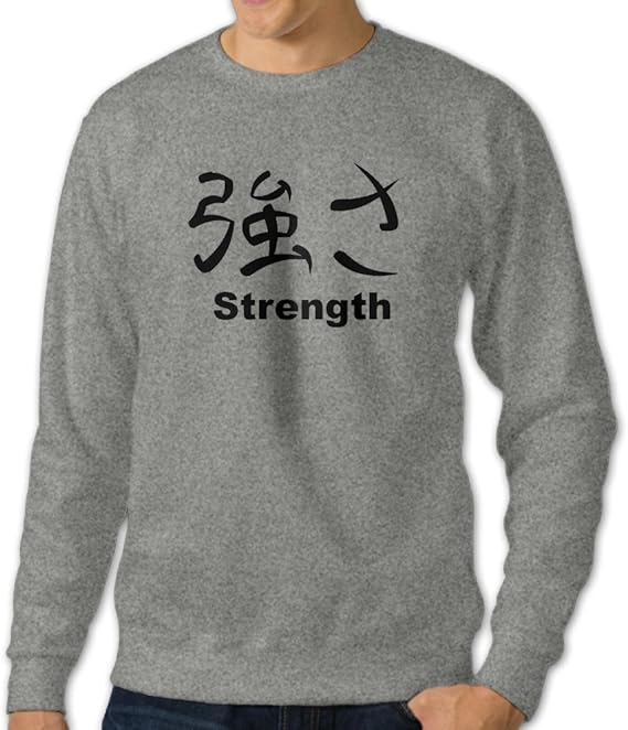 Amazon 男性 アウトドア 日本語 ストレングス タトゥー スウェットパーカー 体に合う Ash Size 3x トレーナー パーカー 通販