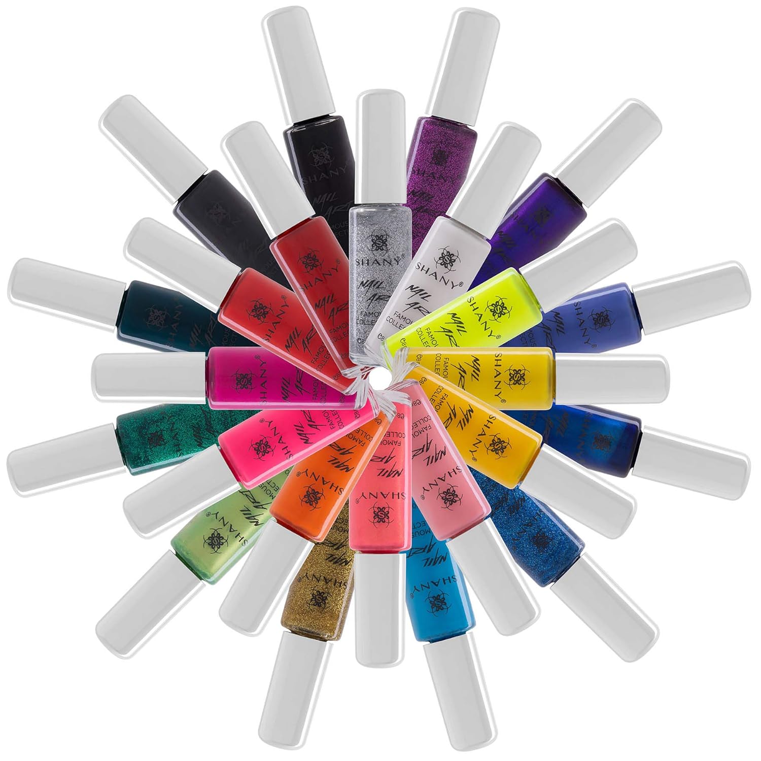 SHANY Nail Art Set (24 Famous Colors Nail Art Polish, Nail Art Decoration) : Beauty