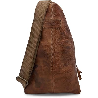 mens leather one strap backpack
