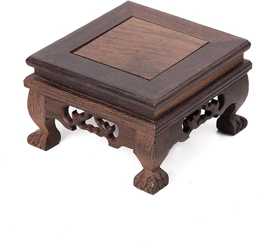 Amazon Com Oriental Furniture Chinese Display Stand Wooden Square