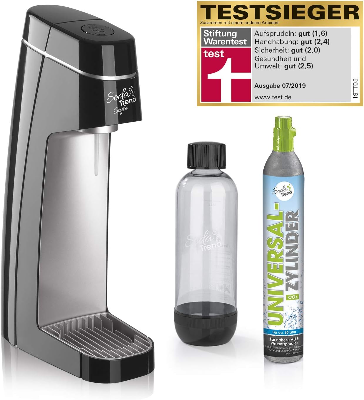 Soda Trend Style mit PET-Flasche & CO2-Zylinder