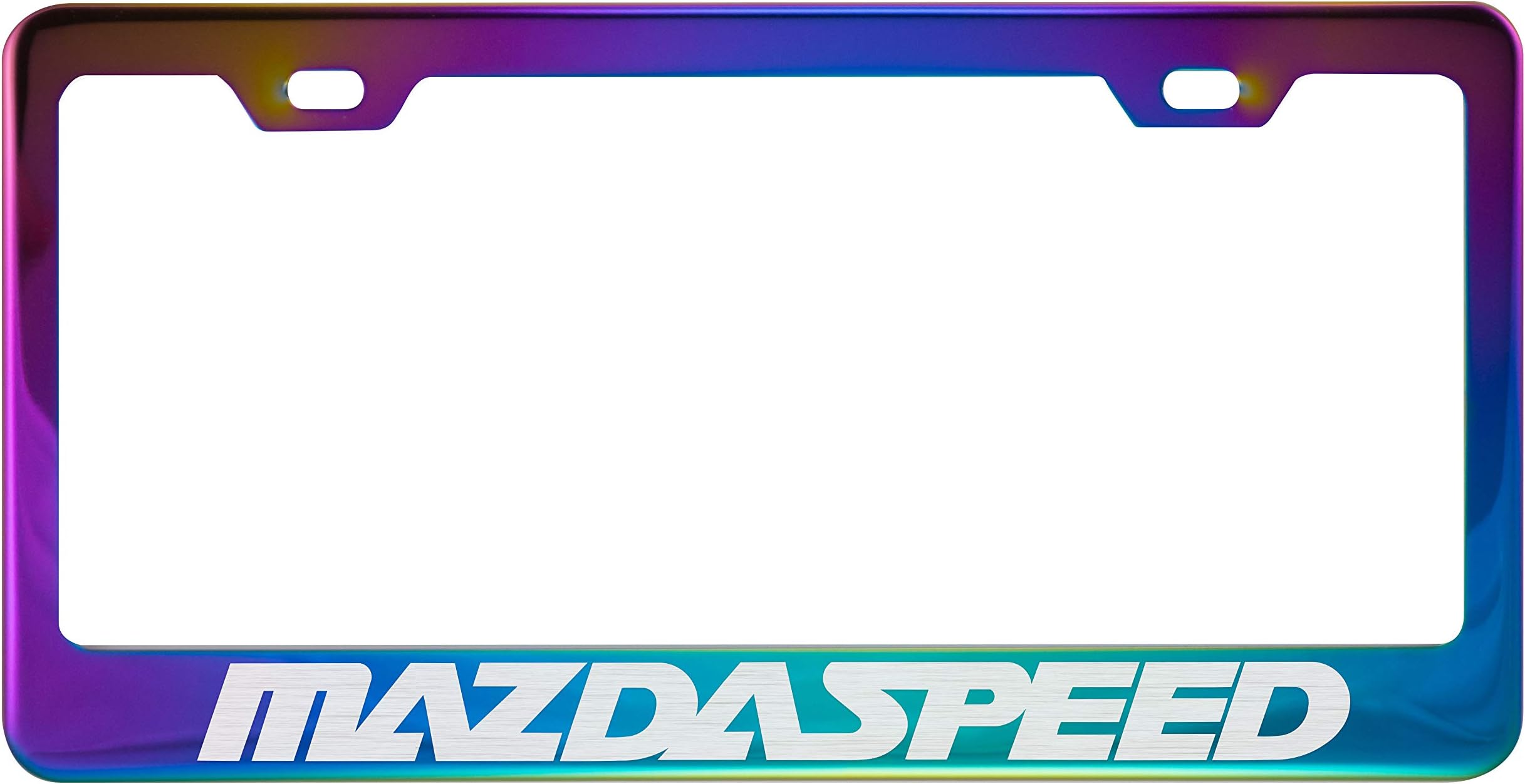 Fit Mazdaspeed Polished Neo Chrome License Plate Frame (Plating Color)
