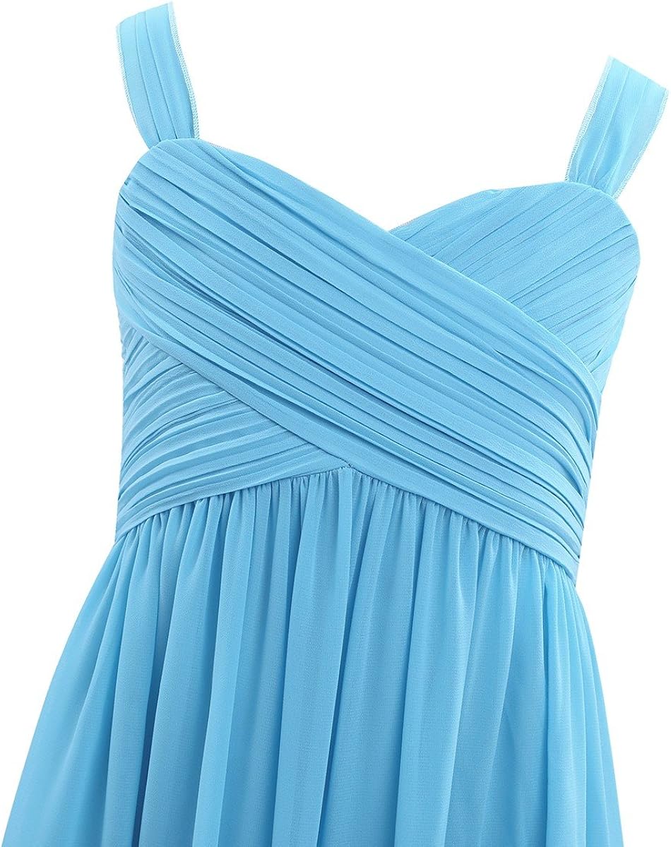 Tiaobug Enfant Fille Robe Soiree Ceremonie Robe Mariage Demoiselle Dhonneur Mousseline Robe A Bretelle Longue Robe Danse Bal Cocktail Robe Princesse 4 14 Ans Fille Vetements Mkyra Org