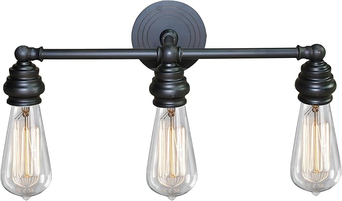 Y Decoración l2933orb Tiffany 3-Light lámpara de baño de bronce