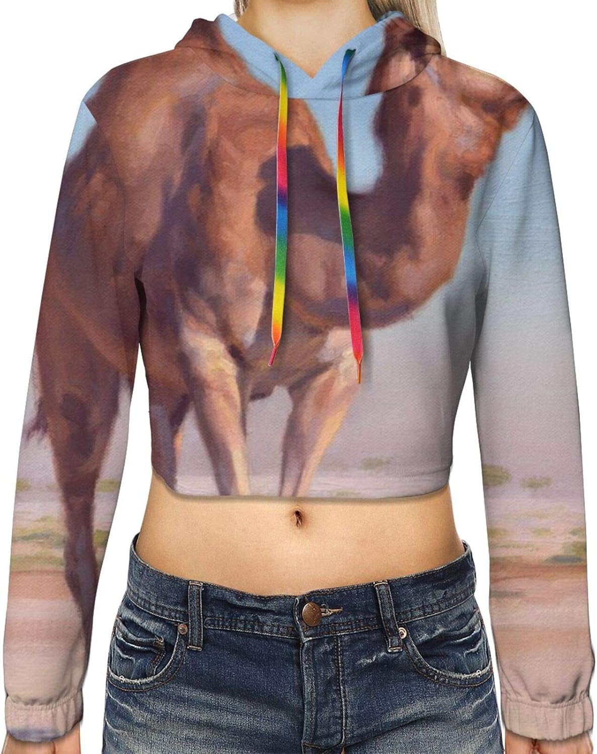 camel hoodie women's