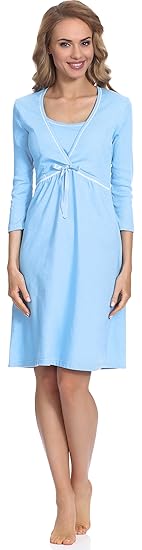 Italian Fashion IF Damen Stillnachthemd Dolores 01111