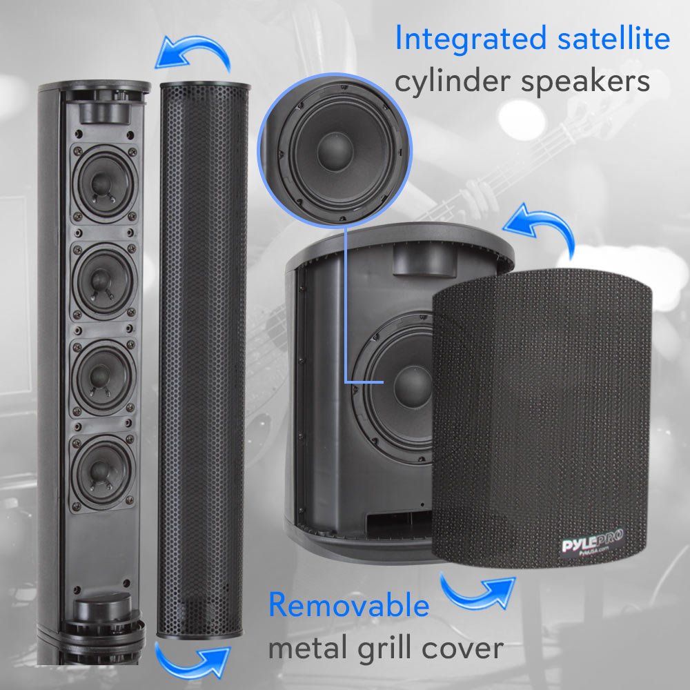 sl mini tower bluetooth speaker