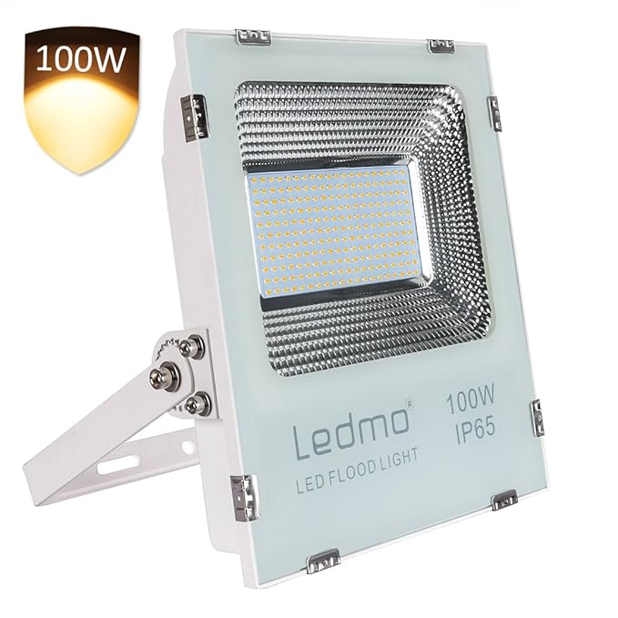 Led strahler 100W Warmweiß 2700K led fluter IP65 Wasserdicht AC200-240V Scheinwerfer led außenstrahler