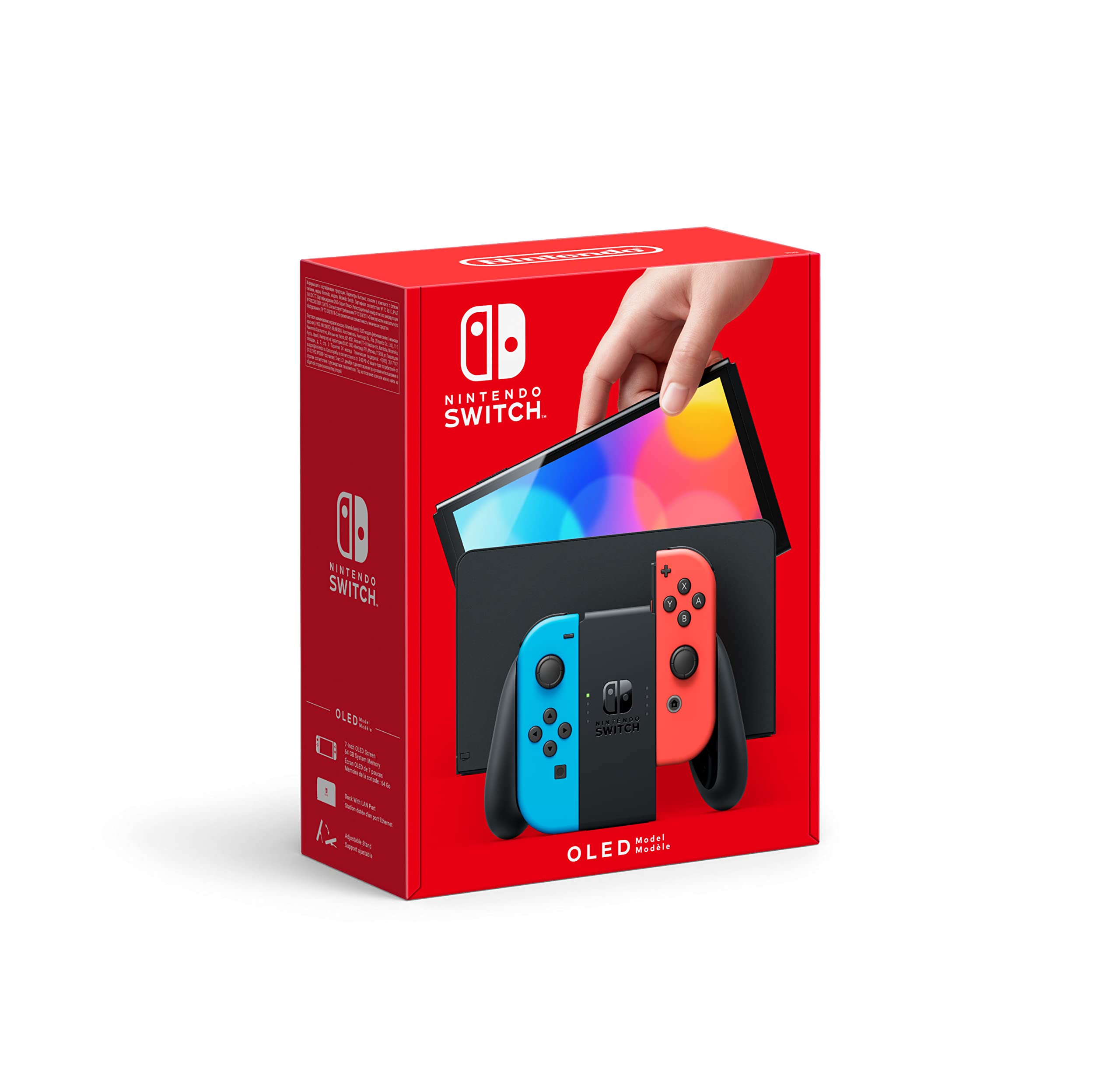 Nintendo-Switch-version-OLED-Azul-NeonRojo-Neon