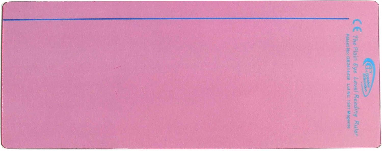 The Original Plain Window Reading Ruler Overlays - Magenta (Pack of 10) by Crossbow Education UK - Dyslexia Aids and Visual Stress Specialists
