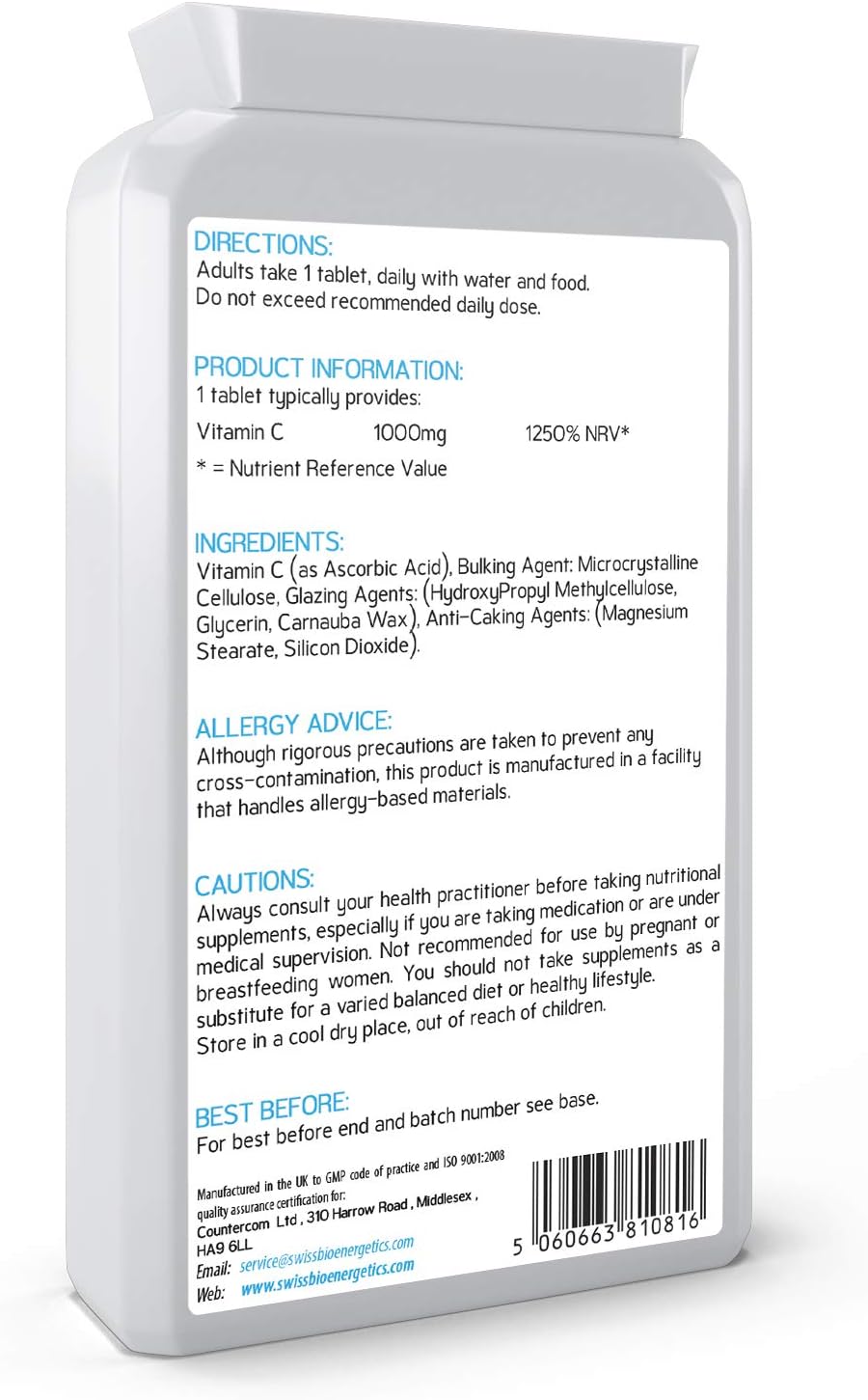 Vitamin C 1000mg 120 Tablets - Image 3