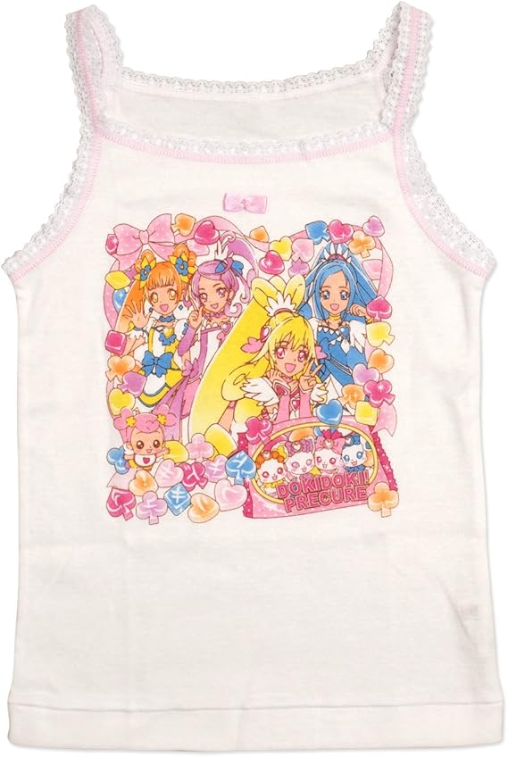 Amazon ドキドキプリキュア カガミルインナー キャミソール 130cm ホワイト インナーシャツ 通販